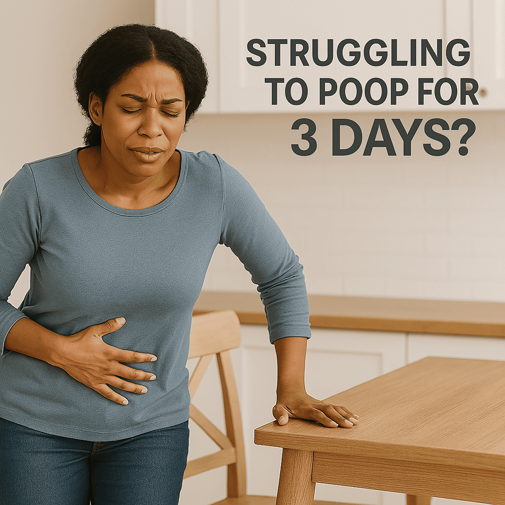 woman in pain from constipaiton for over 3 days